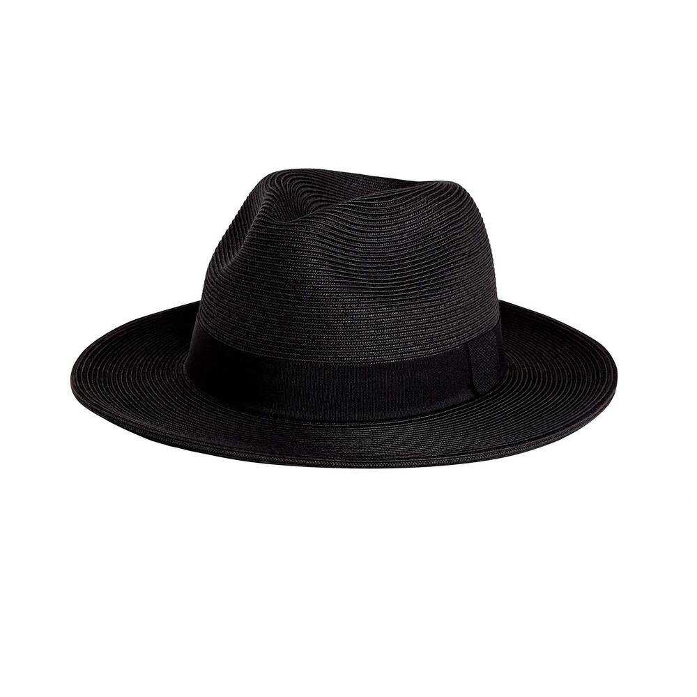 6319 Pineapple&Star Sun Straw Fedora Beach Hat Fine Braid UPF50+ for Unisex